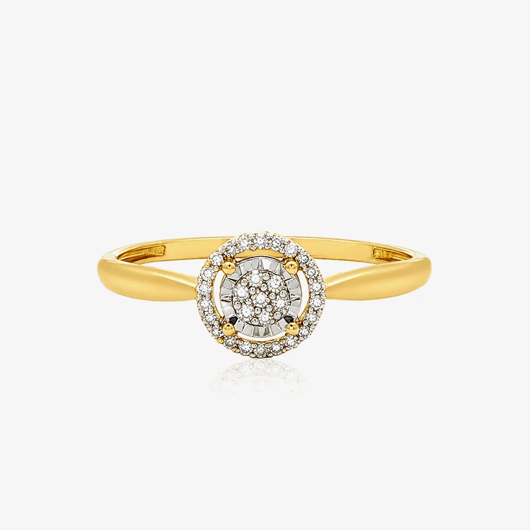 Anillo Diamantes Redondo