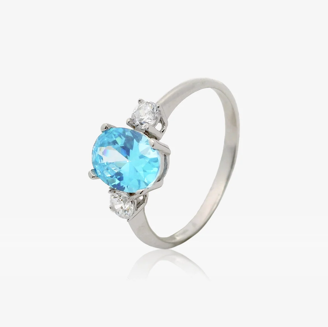 Anillo Trio Aguamarina - Image 2
