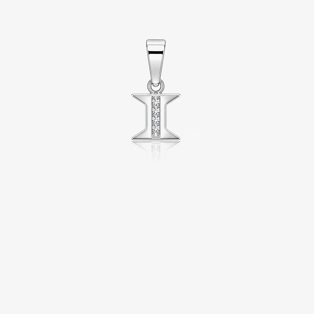 Colgante inicial diamantes - Image 8