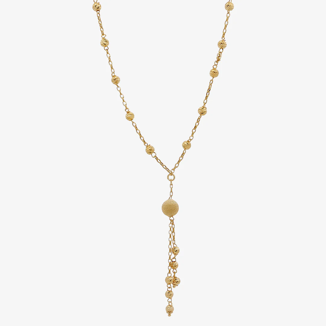 Collar Bolas Diamantadas