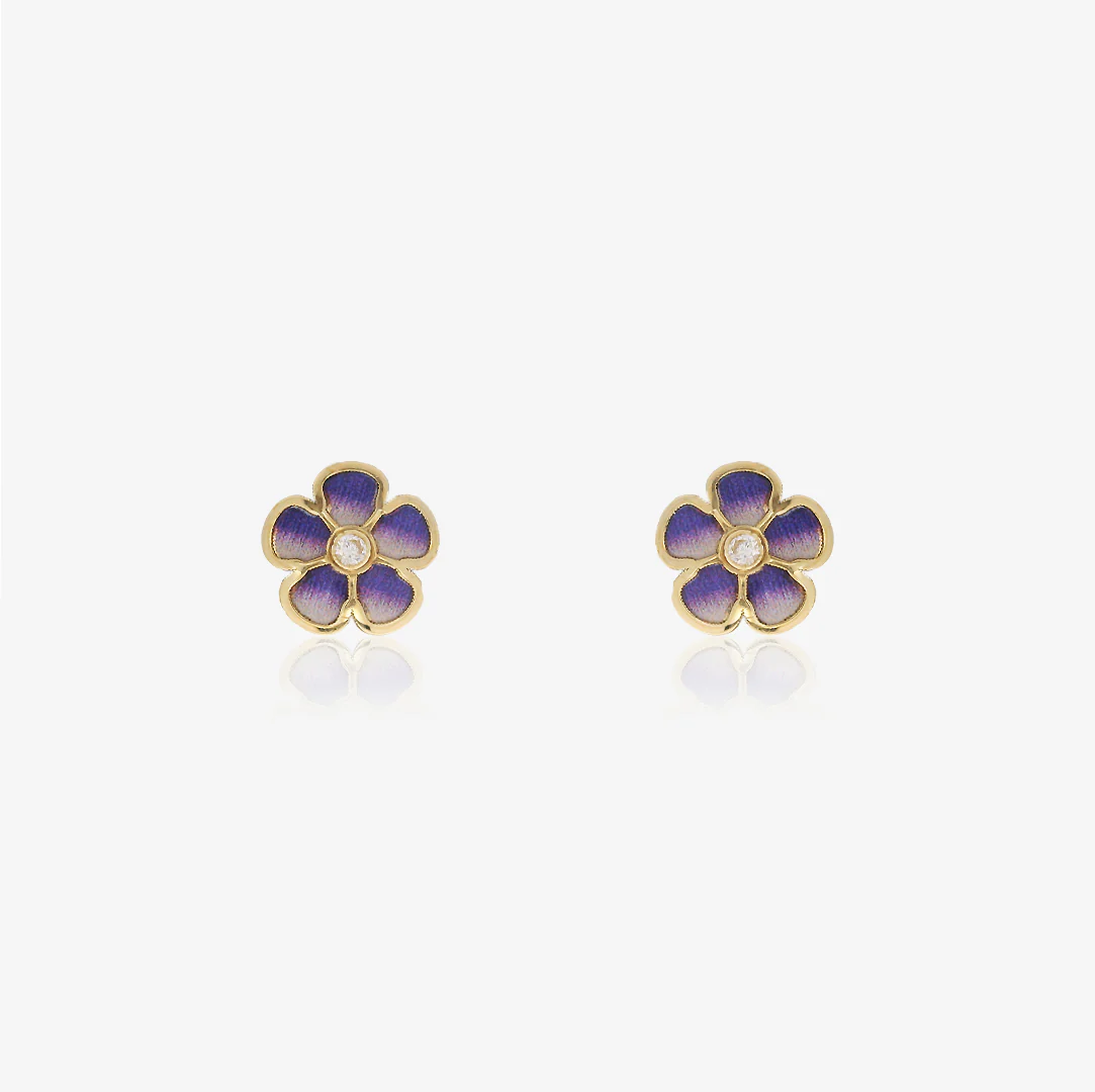 Pendientes Esmalte Violeta