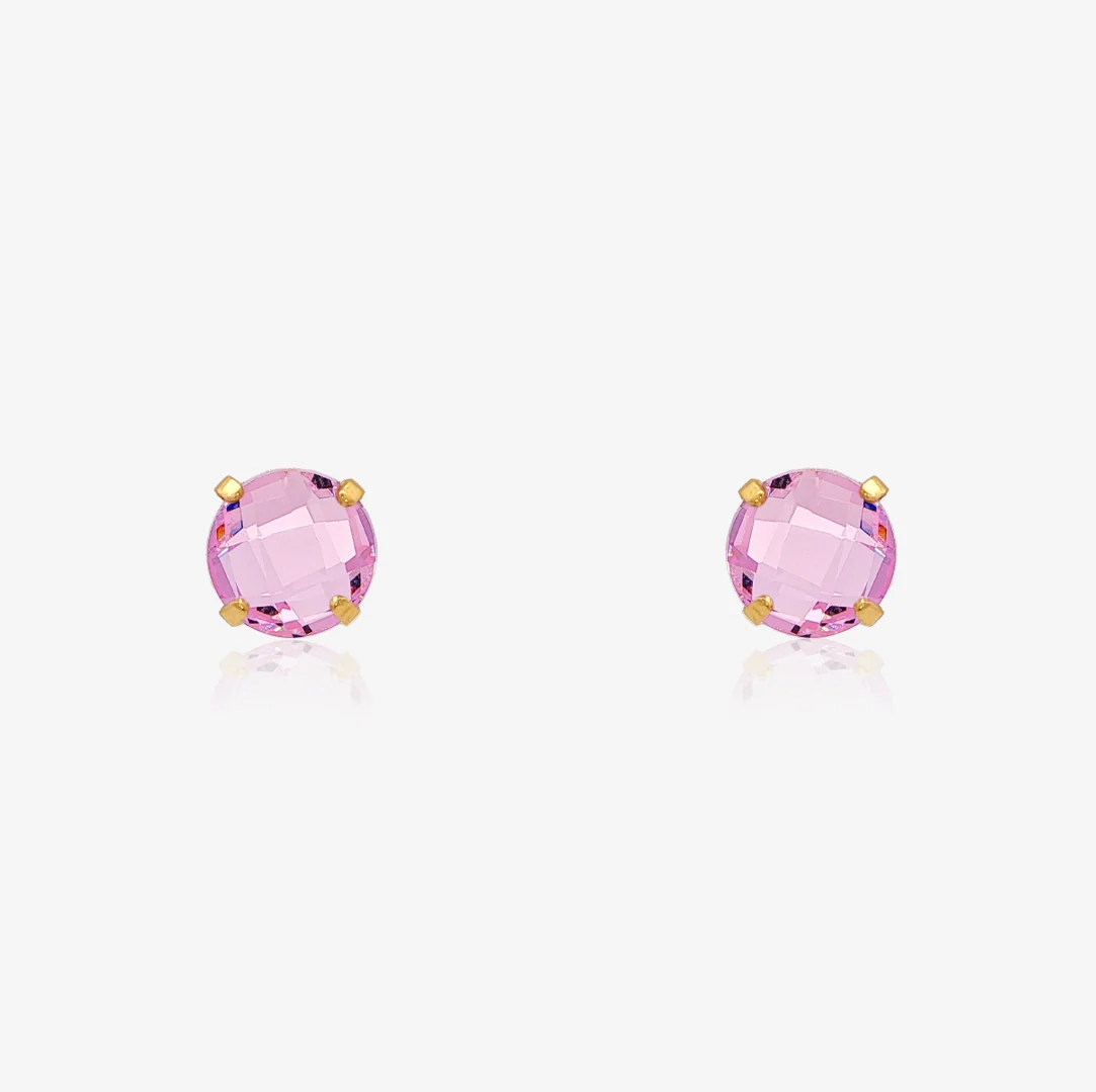 Pendientes Piedras Rosa