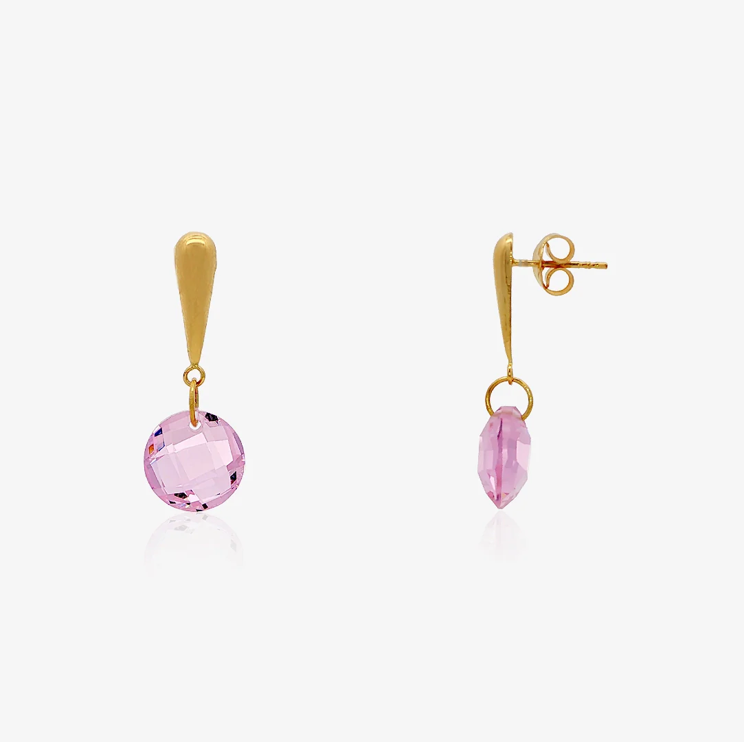 Pendientes Piedras Rosa - Image 2